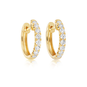 Diamond Hoop Earrings