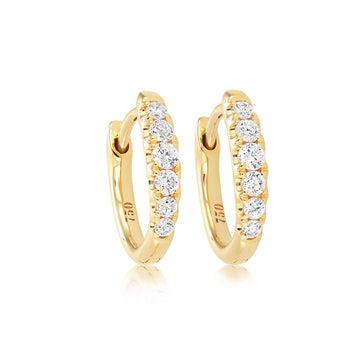 Diamond Hoop Earrings