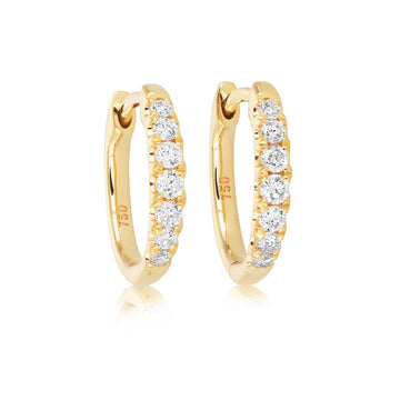 Diamond Hoop Earrings