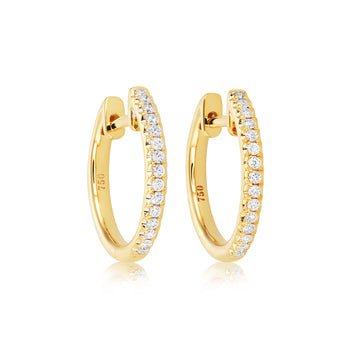 Diamond Hoop Earrings