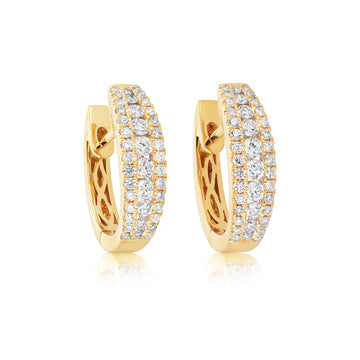 Diamond Hoop Earrings