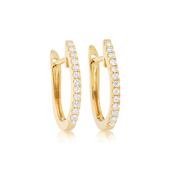 Diamond Hoop Earrings