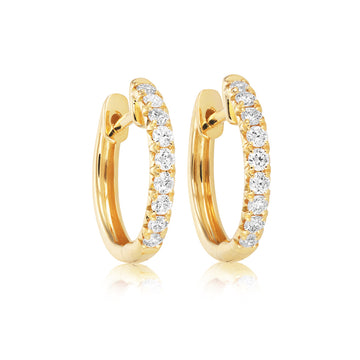 Diamond Hoop Earrings