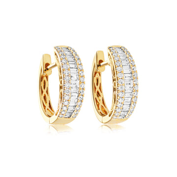 Diamond Hoop Earrings