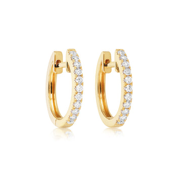 Diamond Hoop Earrings