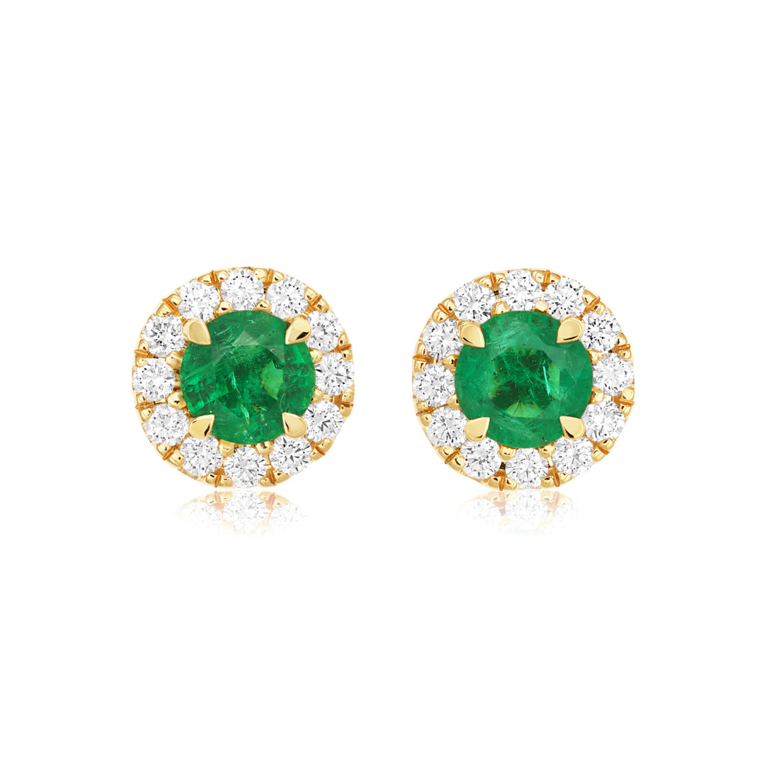 Emerald and Diamond Earrings