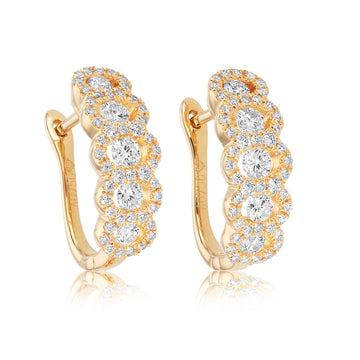 Diamond Hoop Earrings