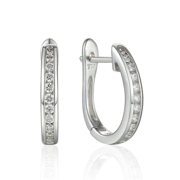 Diamond Hoop Earrings