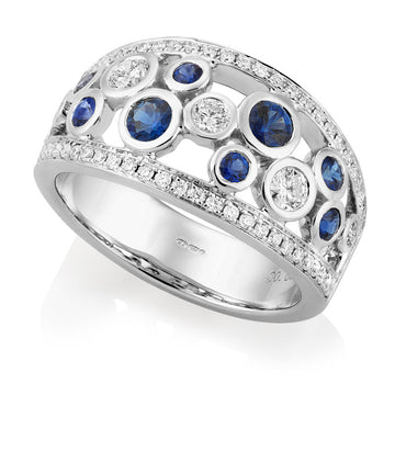 Sapphire and Diamond Ring