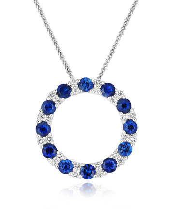 Sapphire and Diamond Pendant