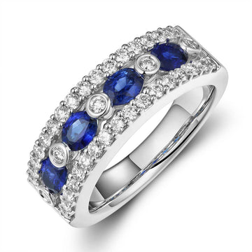 Sapphire and Diamond Ring