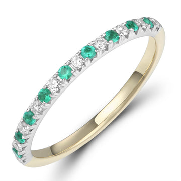 Emerald and Diamond Ring