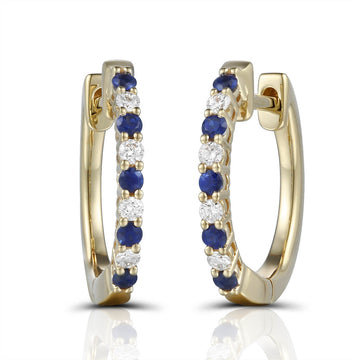 Sapphire and Diamond Earrings