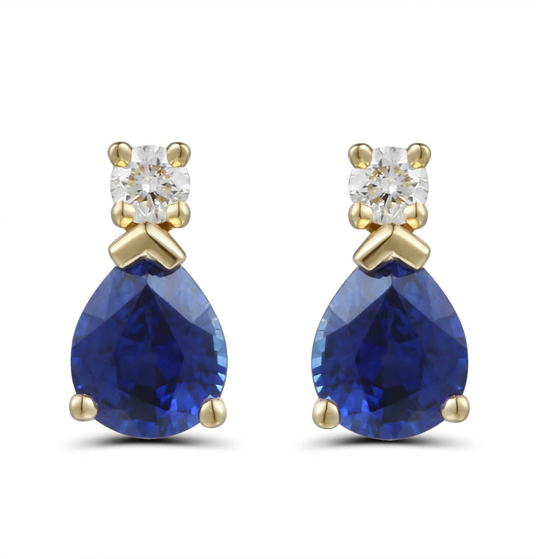 Sapphire and Diamond Earrings