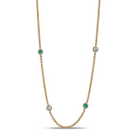Emerald and Diamond Necklace